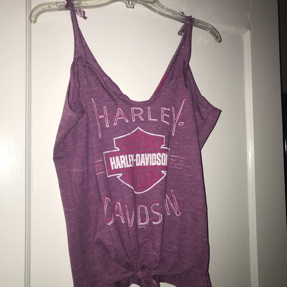 Upcycled Harley Davidson crop top - Picture 4 of 4